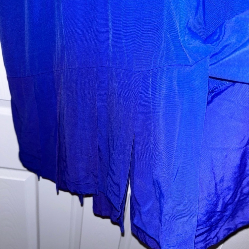 Perceptions By Gary Goben Blue Flirty Dress Size M - Picture 3 of 5